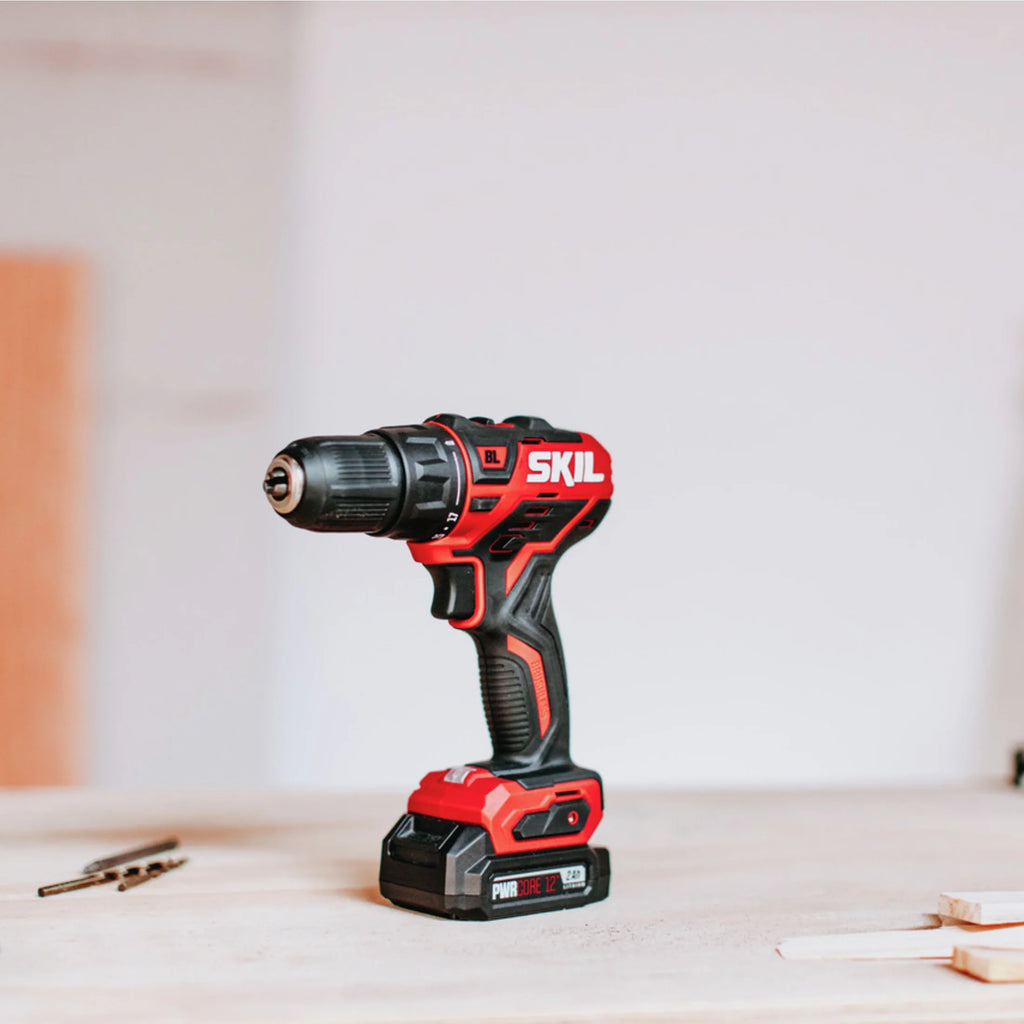 12 Volt Cordless Drill Driver and Impact Driver Kit with two 2.0Ah Batteries and Charger H148927