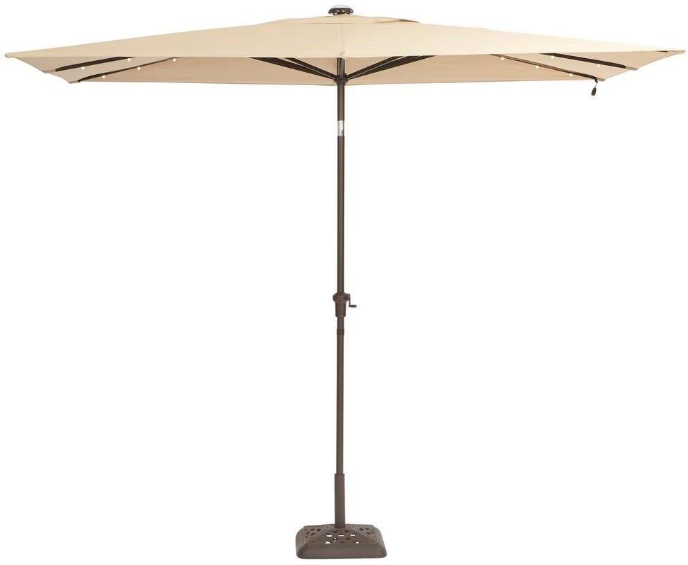 Cafe Aluminum Solar Patio Umbrella G316845