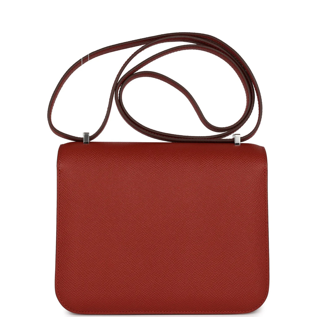 Rouge Venetian Epsom Leather Handbag Z96494