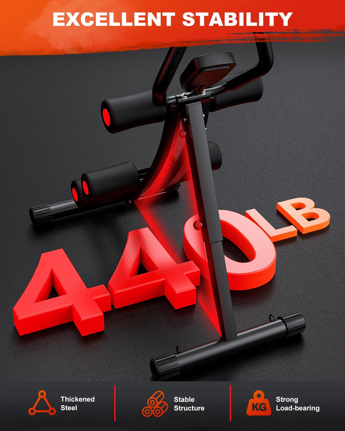 Foldable Ab Trainer with LCD Display L264278