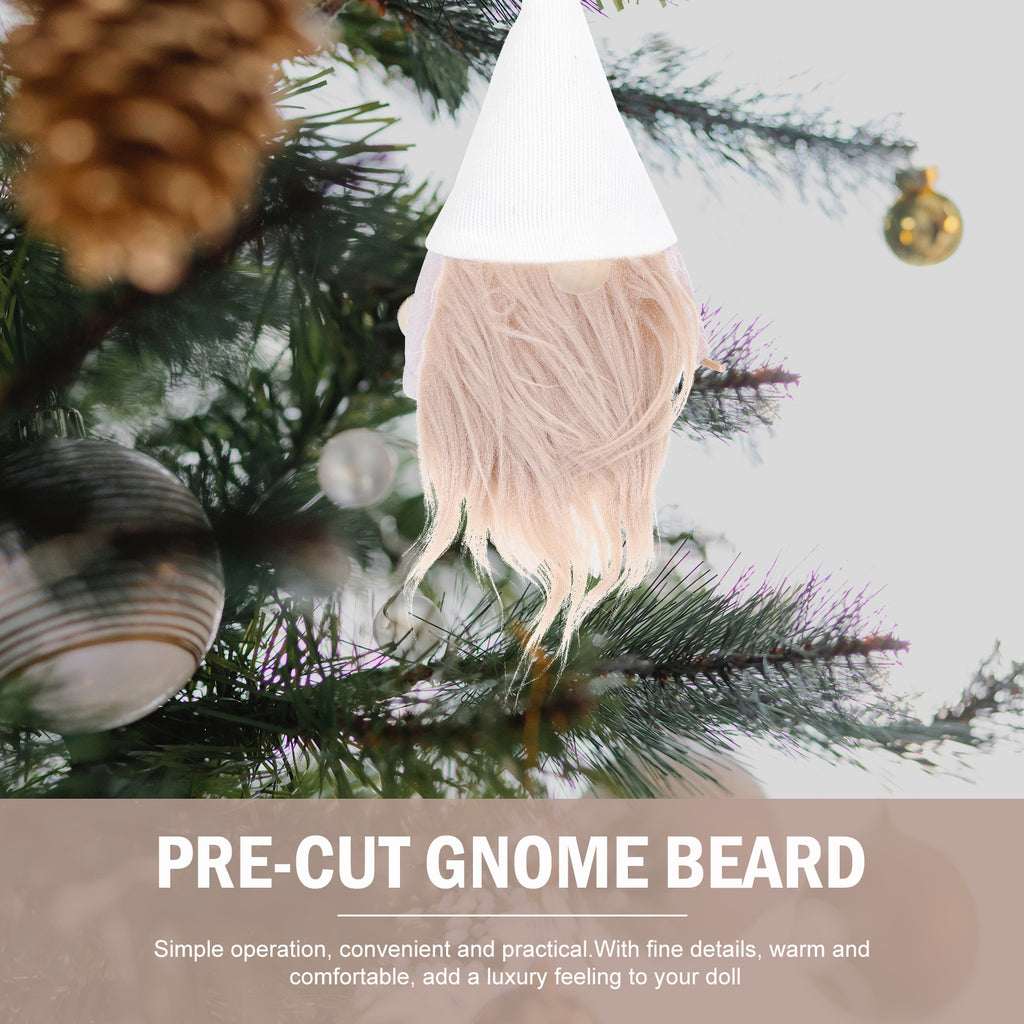 4 Sets DIY Gnome Doll Making Supplies with Faux Fur Fabric and Wooden Balls O228752
