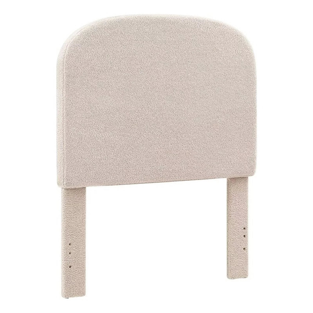 Off White Sherpa Upholstered Headboard L418