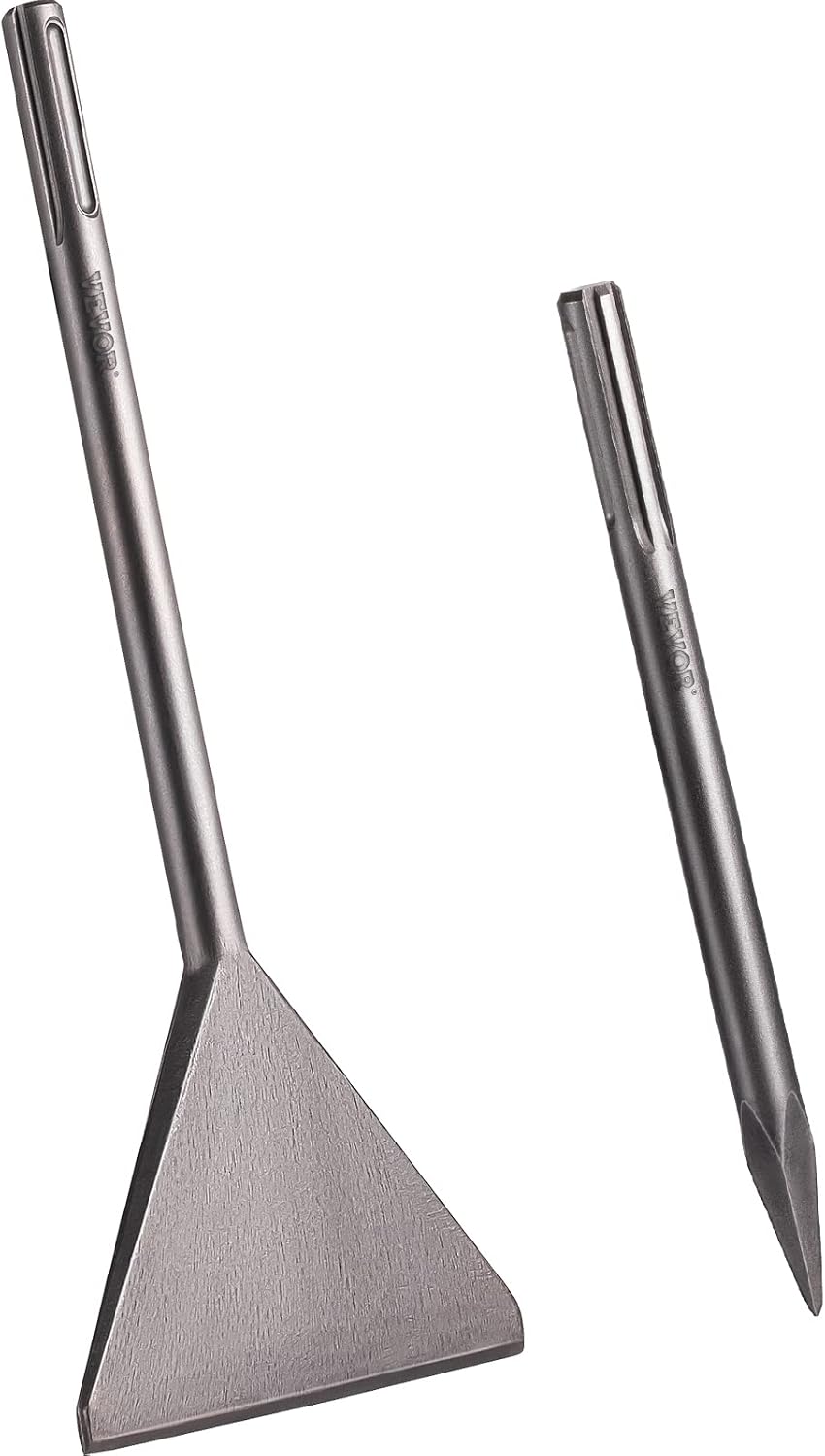 Clay Spade SDS Max Shank 40Cr Steel Jackhammer Bit Pack of 2 U62870