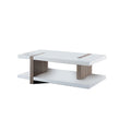 White and Brown Wooden Coffee Table N79660