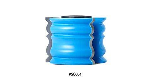 Carbide Tipped 3-Wing Crown Molding 9/16 R x 45 Deg Angle x 3-1/2 D M9173