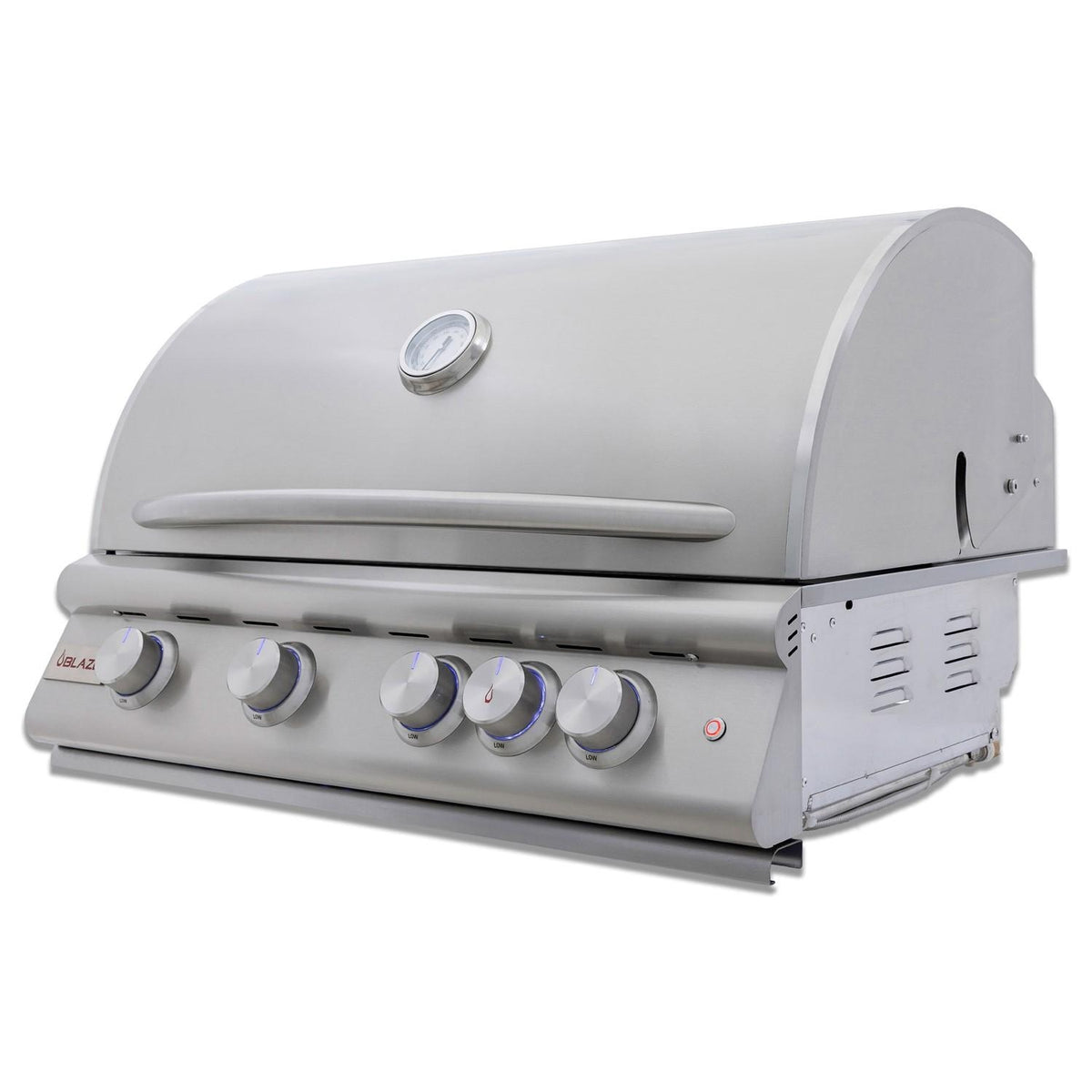 32-Inch 4-Burner Built-In Propane Gas Grill with Rear Infrared Burner & Lift-Assist Hood T320
