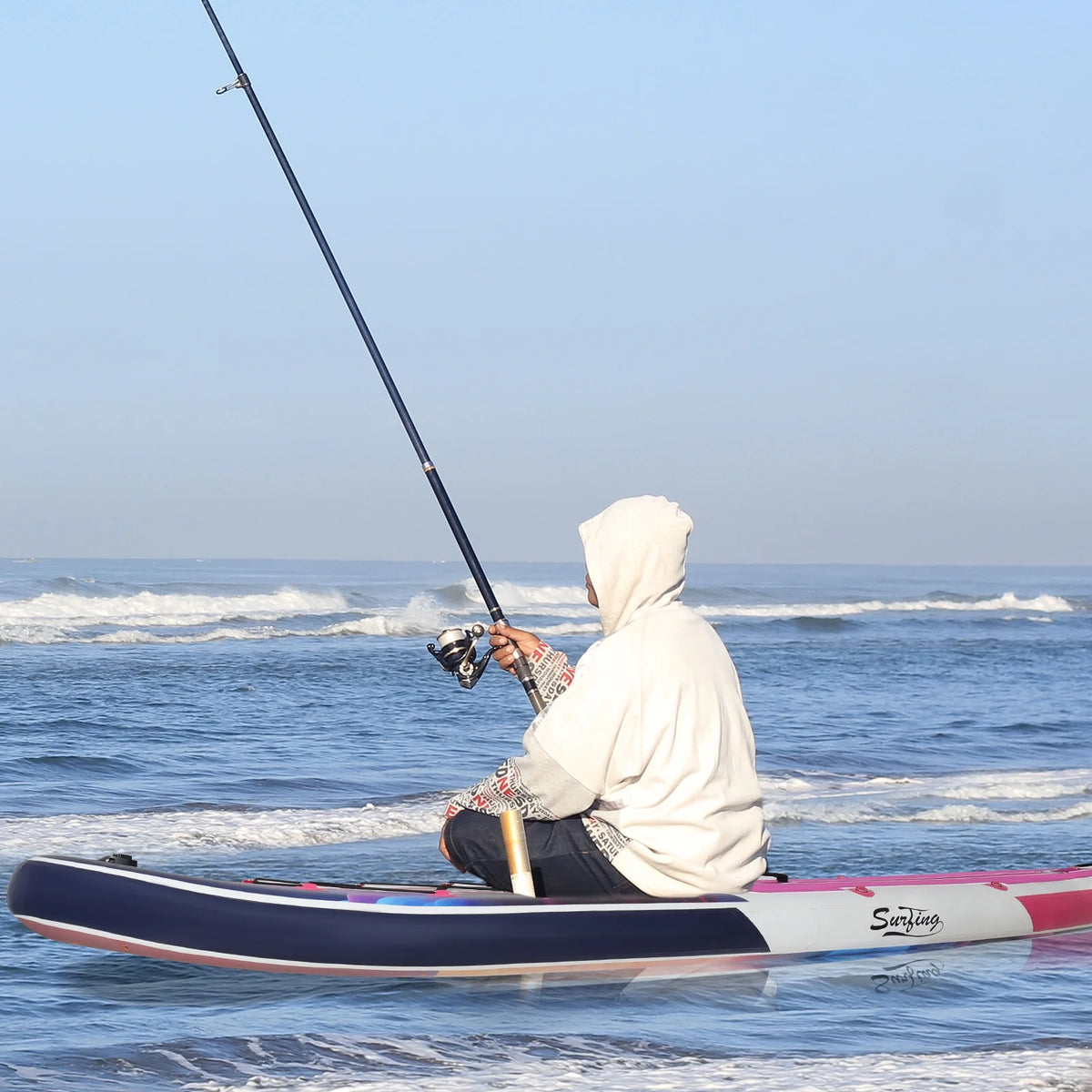 11 Ft Inflatable Stand Up Paddle Board and Sit-on Kayak Set X29344