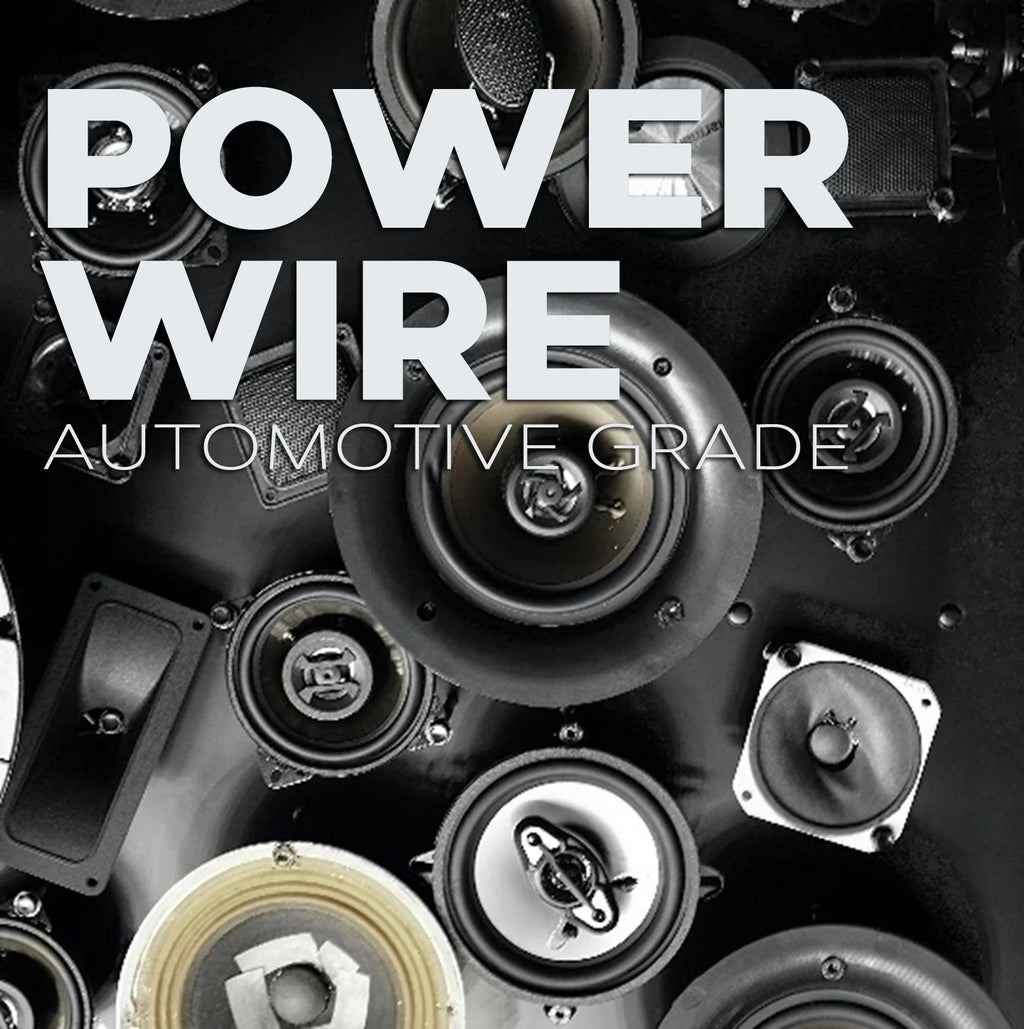 1/0Ga Black/Red Translucent Car Power/Ground Wire 100ft E83639