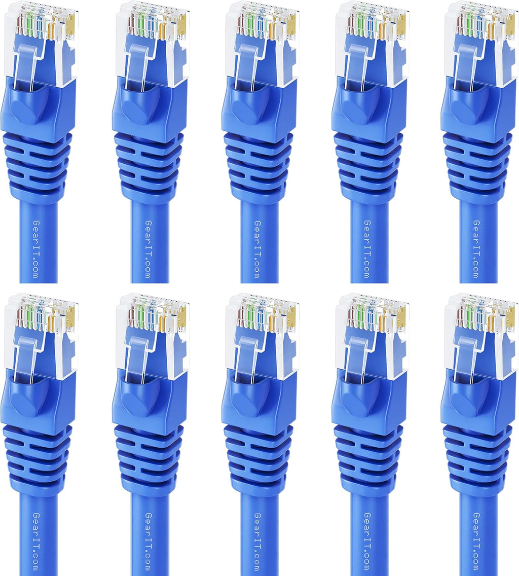Cat 6 Ethernet Cable Snagless Patch 0.5 Feet Blue G932034