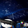 Car Use Bluetooth 6W RGB LED Fiber Optic Light Star Ceiling Kit with Remote Controller, 160pcs 0.03in 6.5ft Fiber Optic Cable R2969