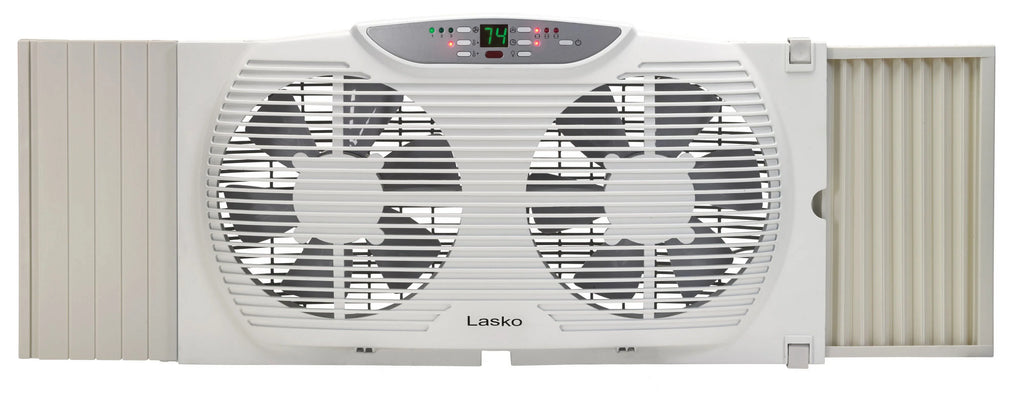 3-Speed Reversible Twin Window Fan with Remote Y824227