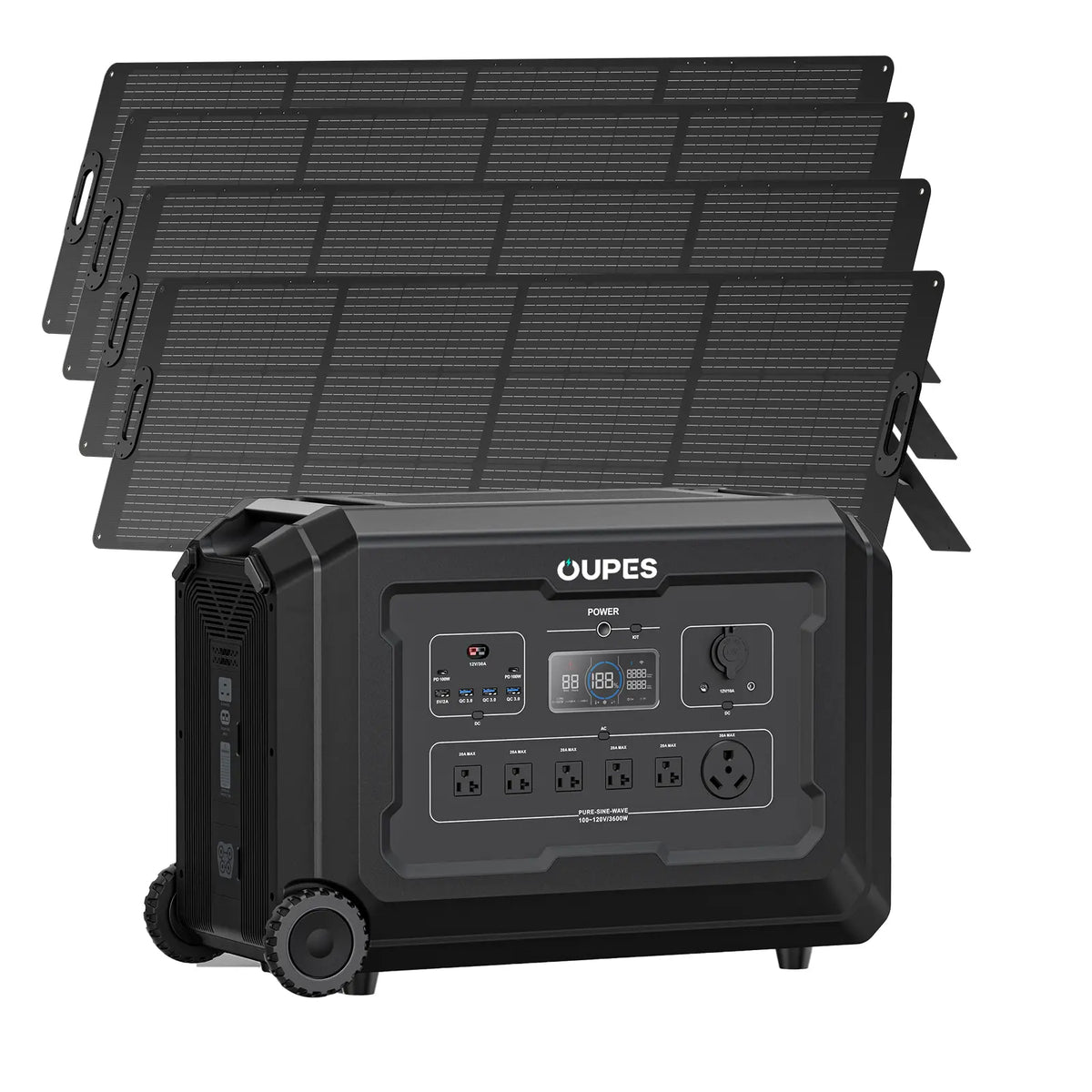 Portable Power Station 3600W 3072Wh Solar Generator X44371