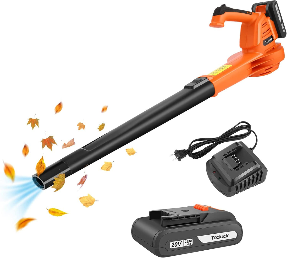 Cordless Electric Leaf Blower with 4.0Ah Battery and Charger Q501