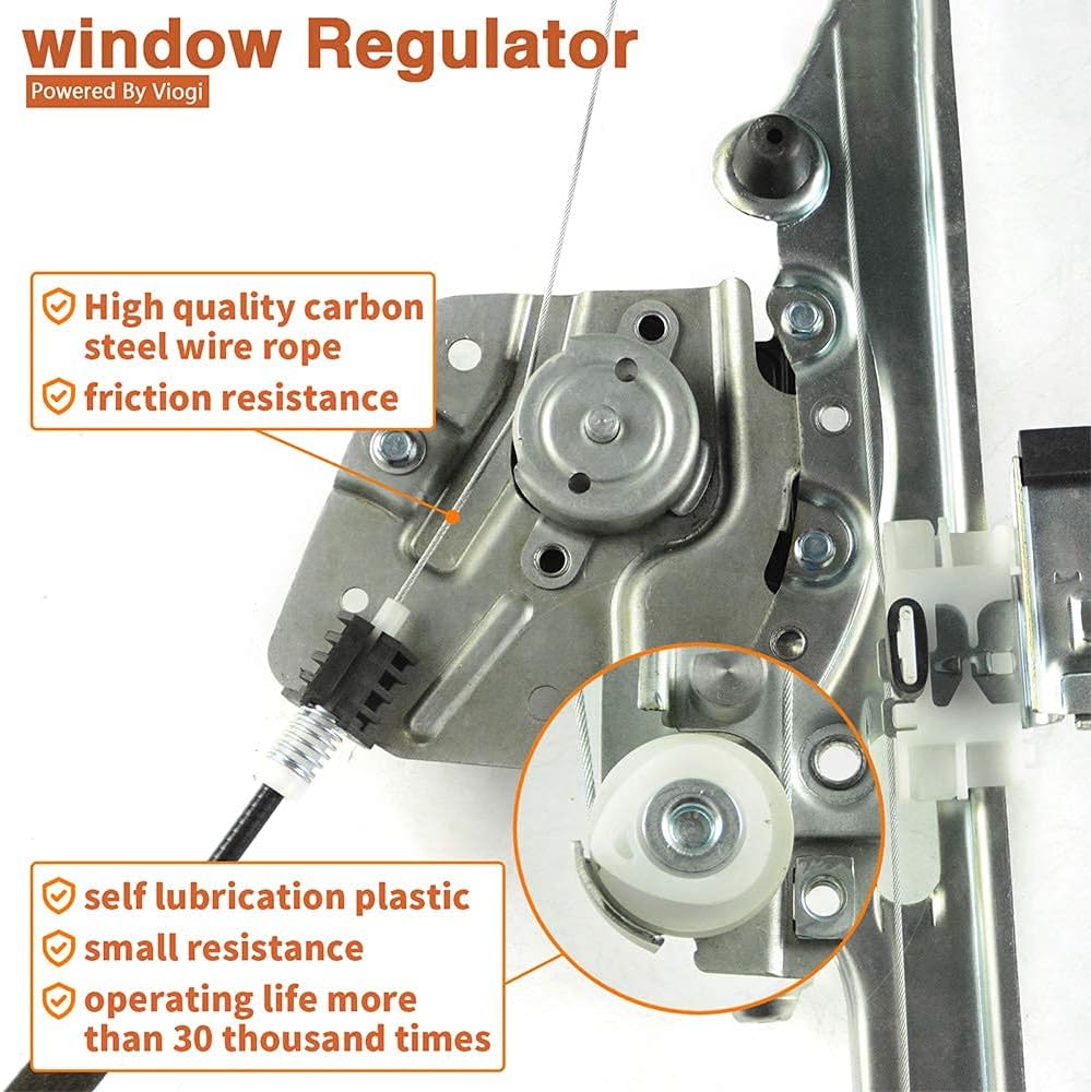 Window Regulator and Motor Assembly with Anti-pinch, Pack of 2 X499868