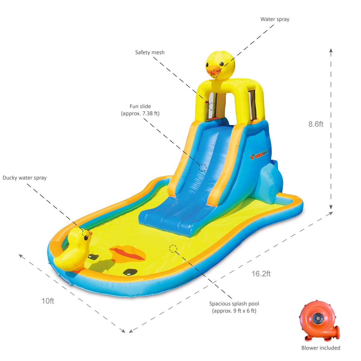 Ducky Splash Water Slide with Pool Y5206