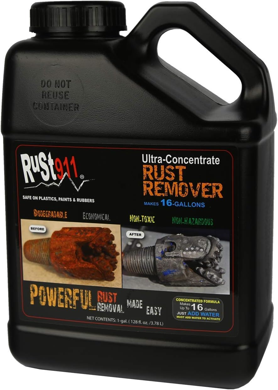 Rust Remover Dissolver Cleaner, 1 Gallon Pack of 2 S99941
