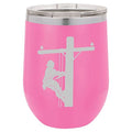 12 oz Double Wall Vacuum Insulated Stainless Steel Stemless Wine Tumbler with Lid T823