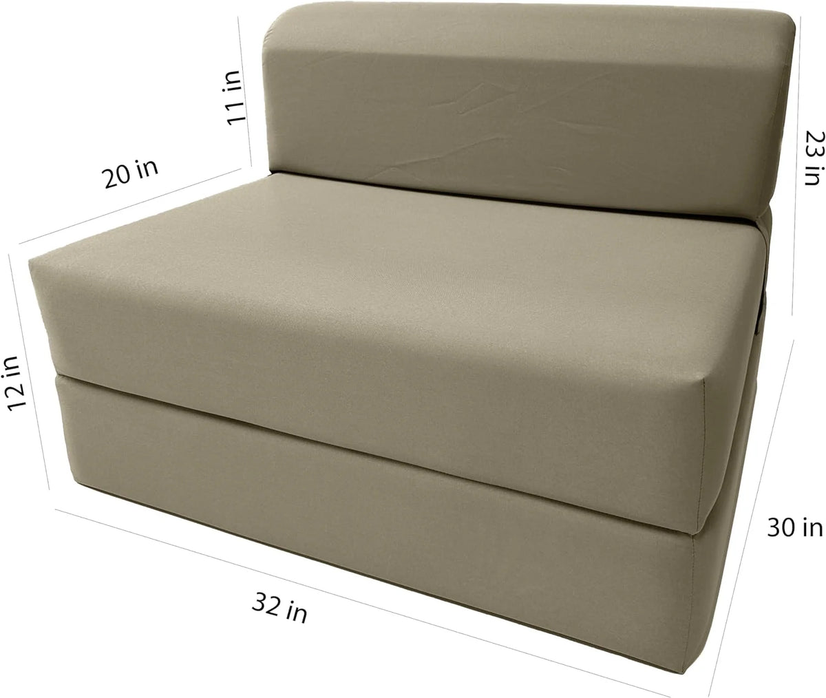 Tan Folding Foam Bed T991