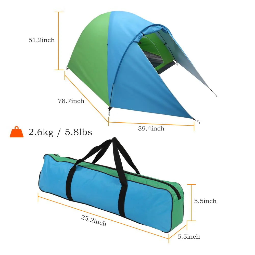 Blue Green Oxford Fabric Single Person Tent J50366
