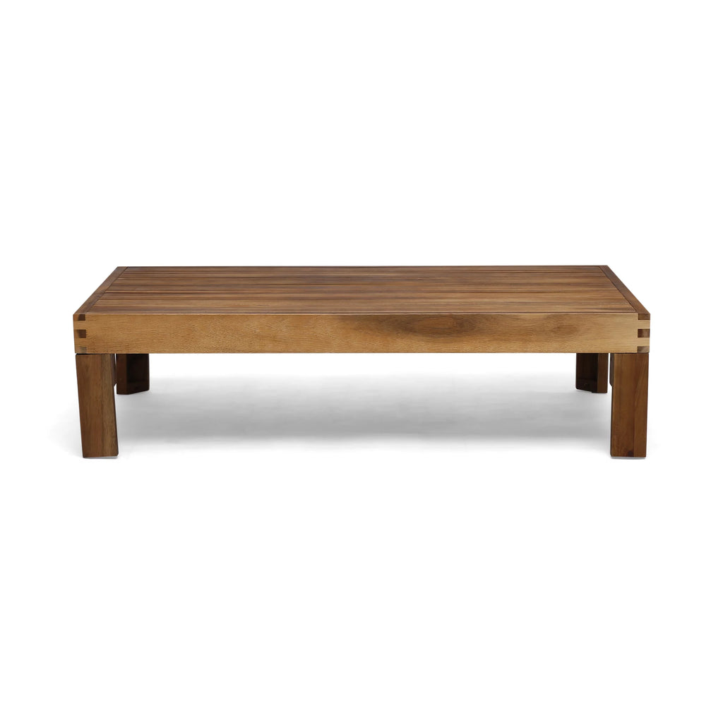 Acacia Wood 5 Piece 3-Seater Sectional Sofa Set E106