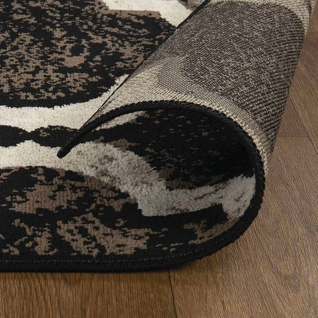Chocolate 5' X 8' Jute Backing Area Rug B42001