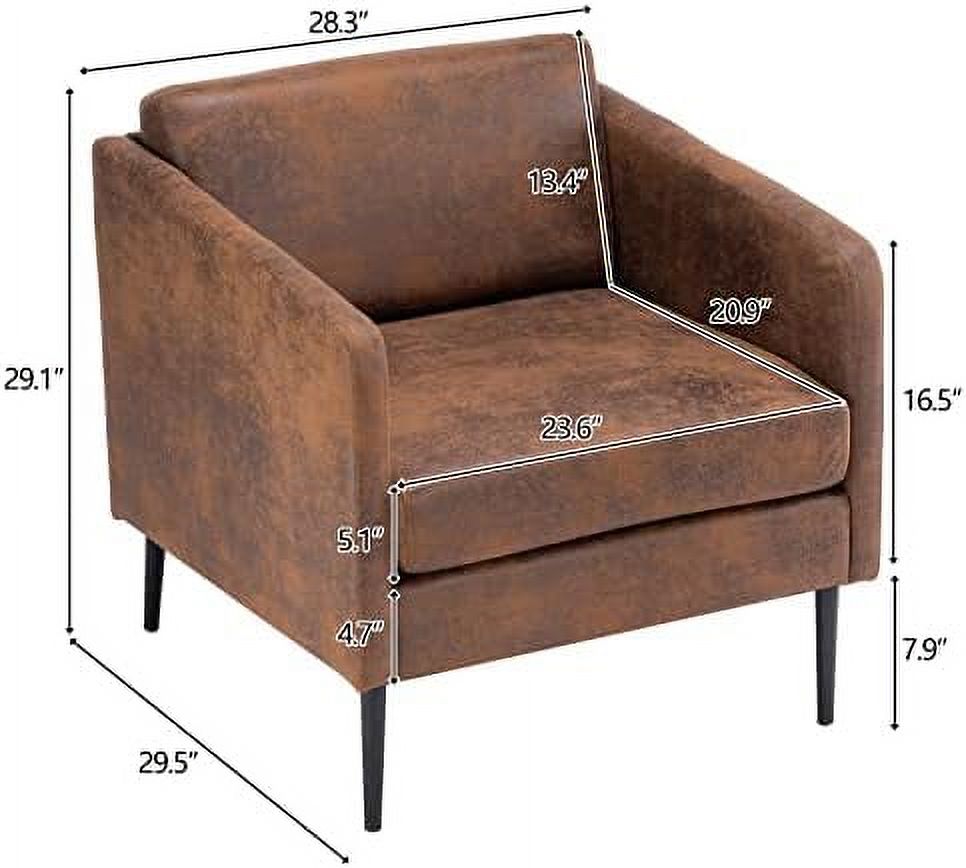 Bronzing Cloth 2-Seat Sofa with Metal Legs H670972