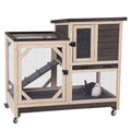 Rabbit Hutch with Two No Leak Trays X676