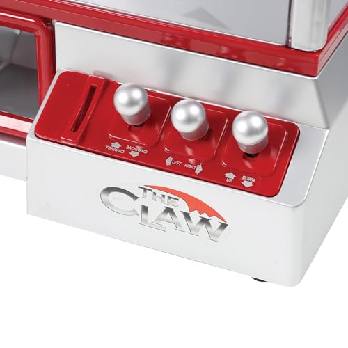 Mini Arcade Claw Machine Game with Lights & Sounds, 14 Inch x 10 Inch, Red K8540