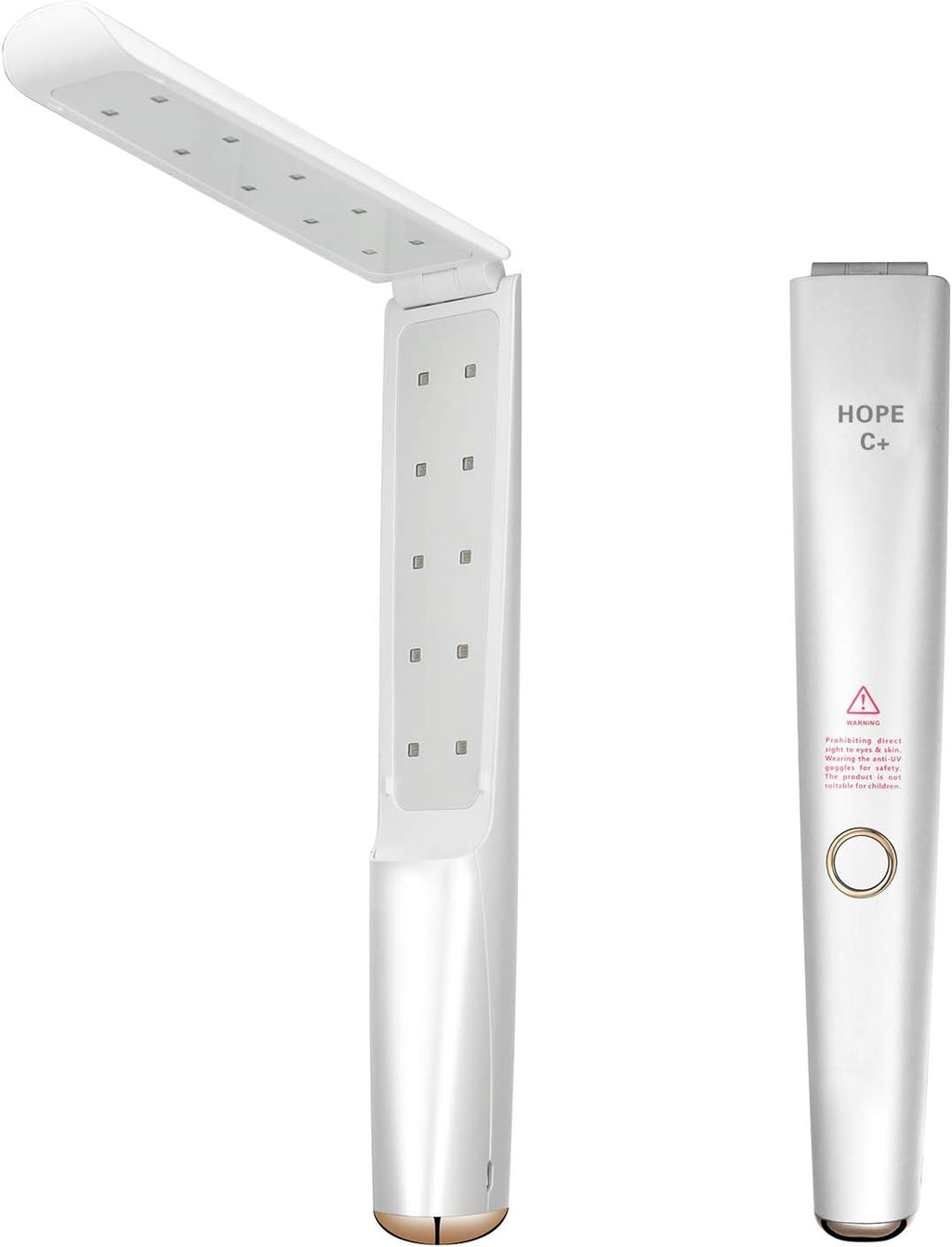 UV Light Sanitizer Wand with 20 UVC LEDs Portable Ultraviolet Sterilizer I974