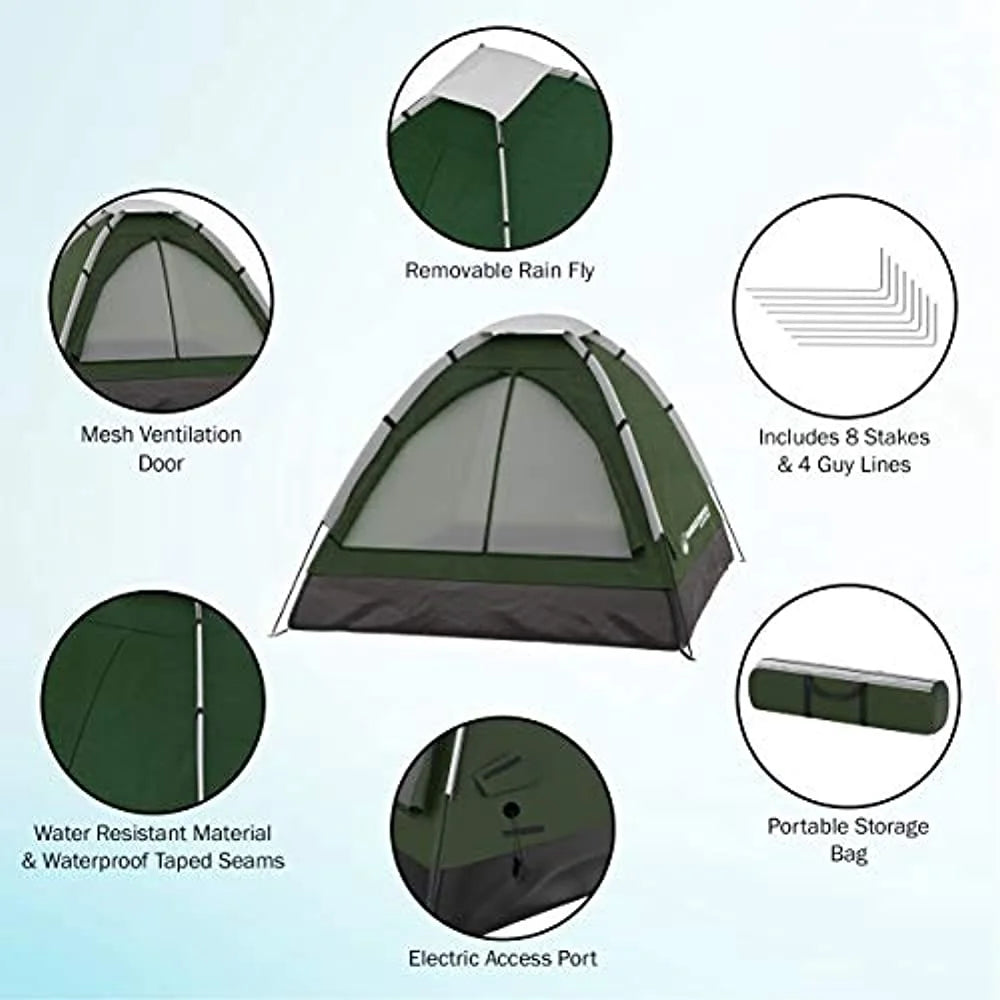 2-Person Dome Tent, Green M368244