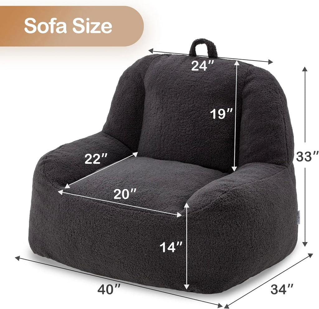 Lazy Sofa Beanbag Chair with High Density Foam Filling Z301444