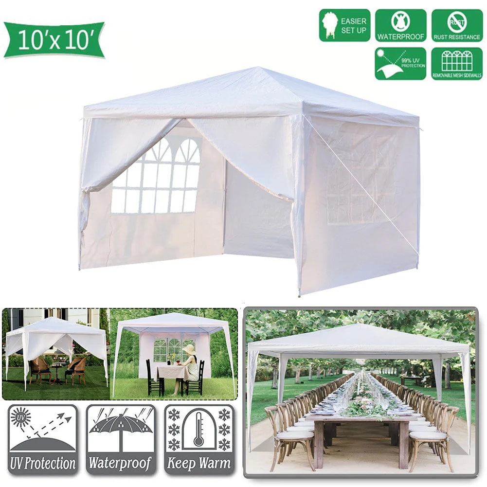 10' x 10' White 4 Sides Waterproof Tent K304