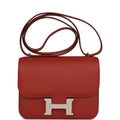 Rouge Venetian Epsom Leather Handbag Z96494
