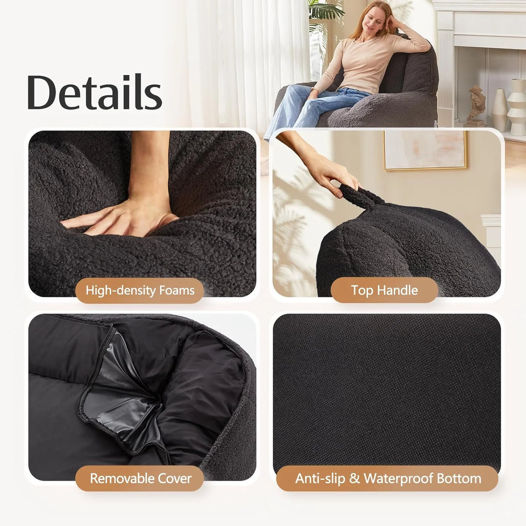 Lazy Sofa Beanbag Chair with High Density Foam Filling Z301444