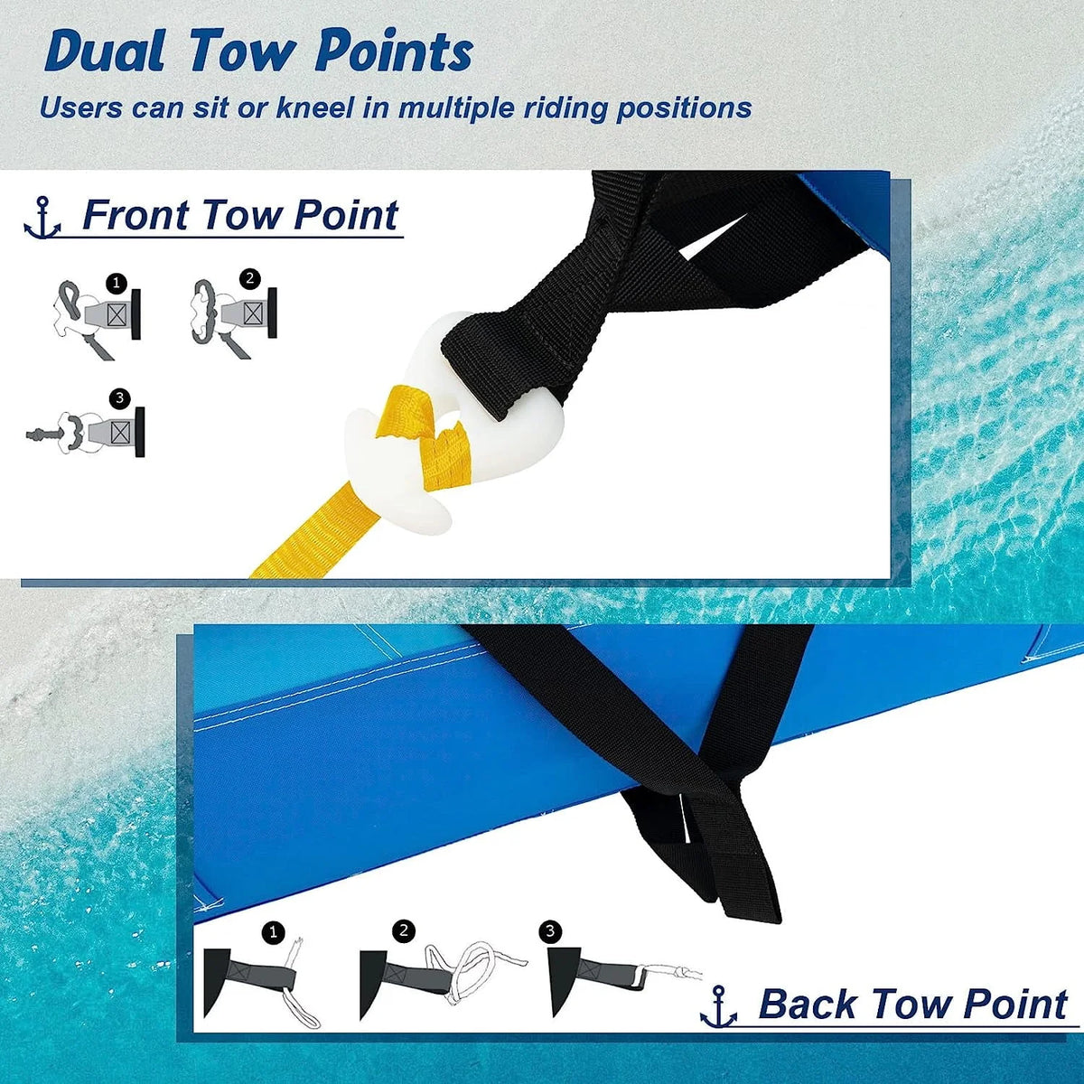 Inflatable 1-2 Person Towable Tubes L215658
