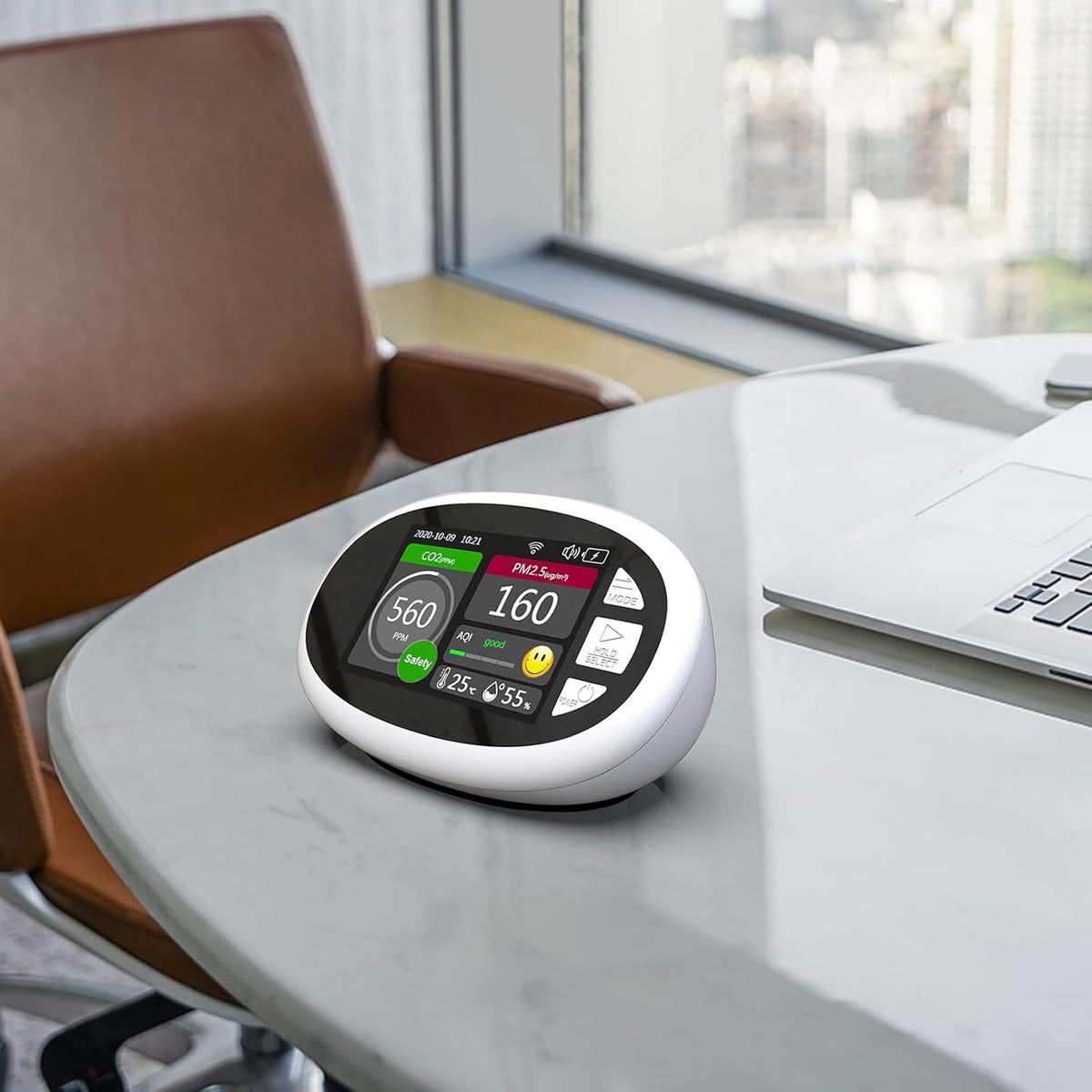 Pack of 2 CO2 Detector with LED Display D325800