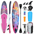 11 Ft Inflatable Stand Up Paddle Board and Sit-on Kayak Set X29344