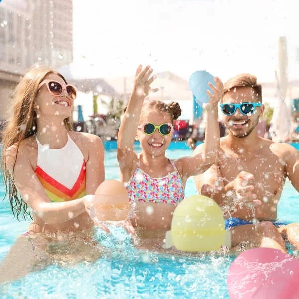 12 PCS Reusable Water Balloons with Mesh Bag W89800