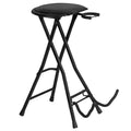 Black Guitarist Stool with Footrest W86590