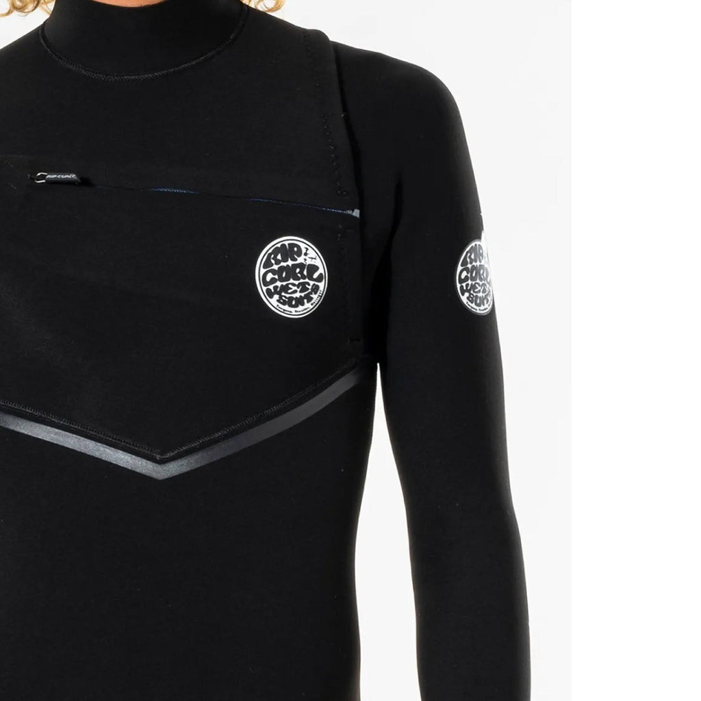Black 3/2 Chest Zip Wetsuit Q500359