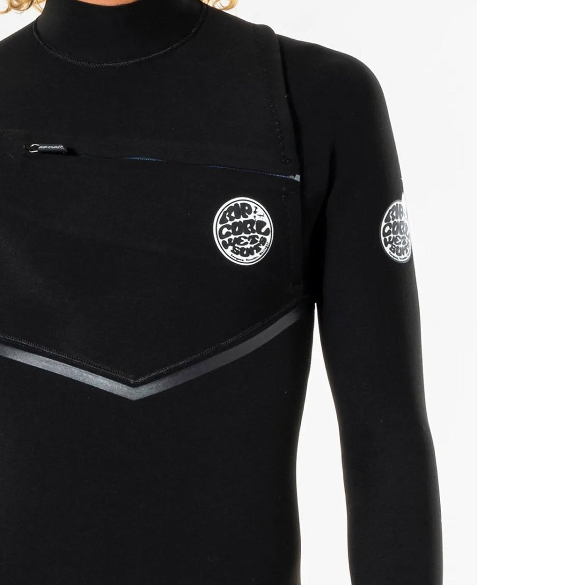 Black 3/2 Chest Zip Wetsuit Q500359