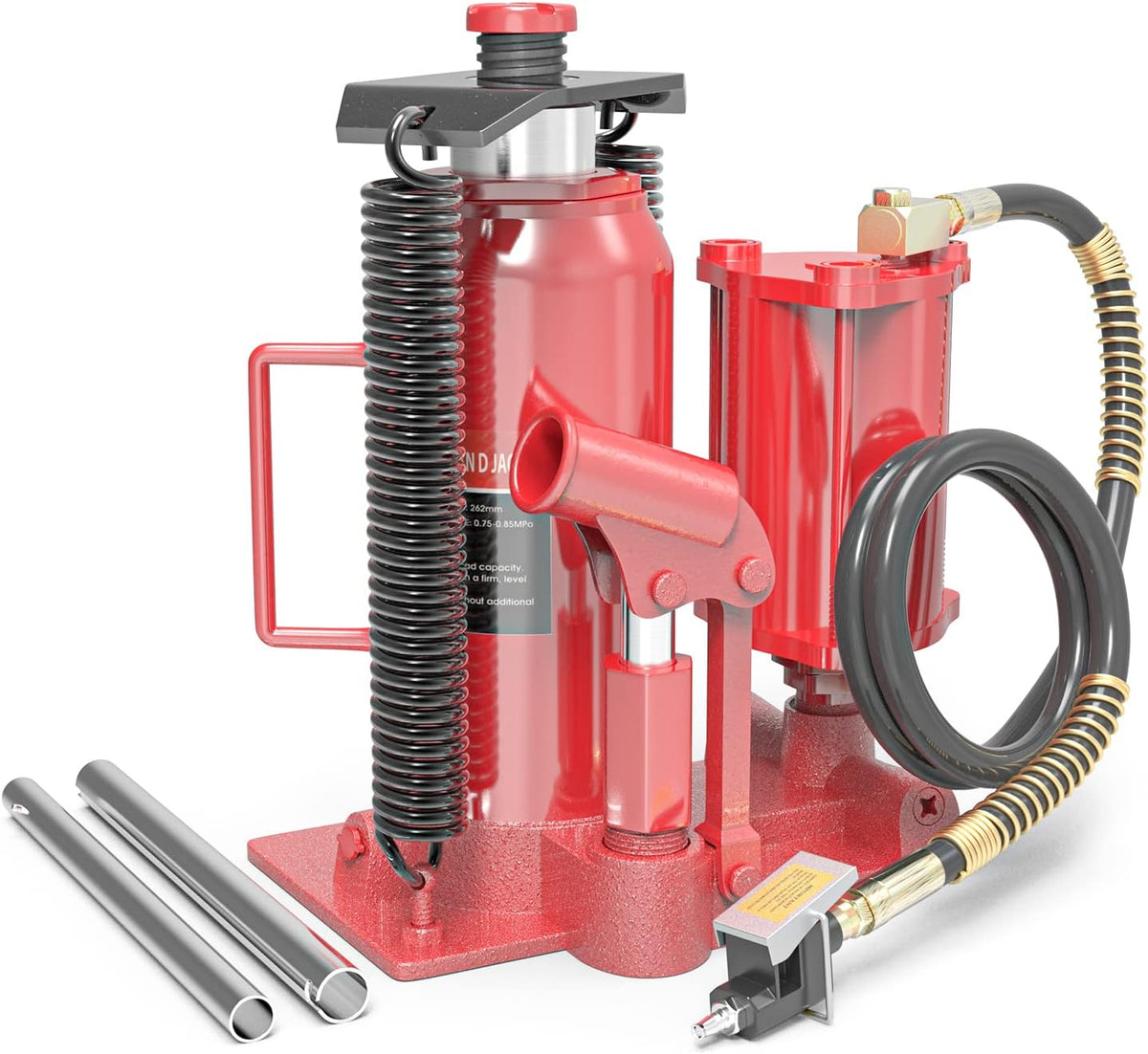 20 Ton Pneumatic Hydraulic Bottle Jack with Manual Hand Pump D231