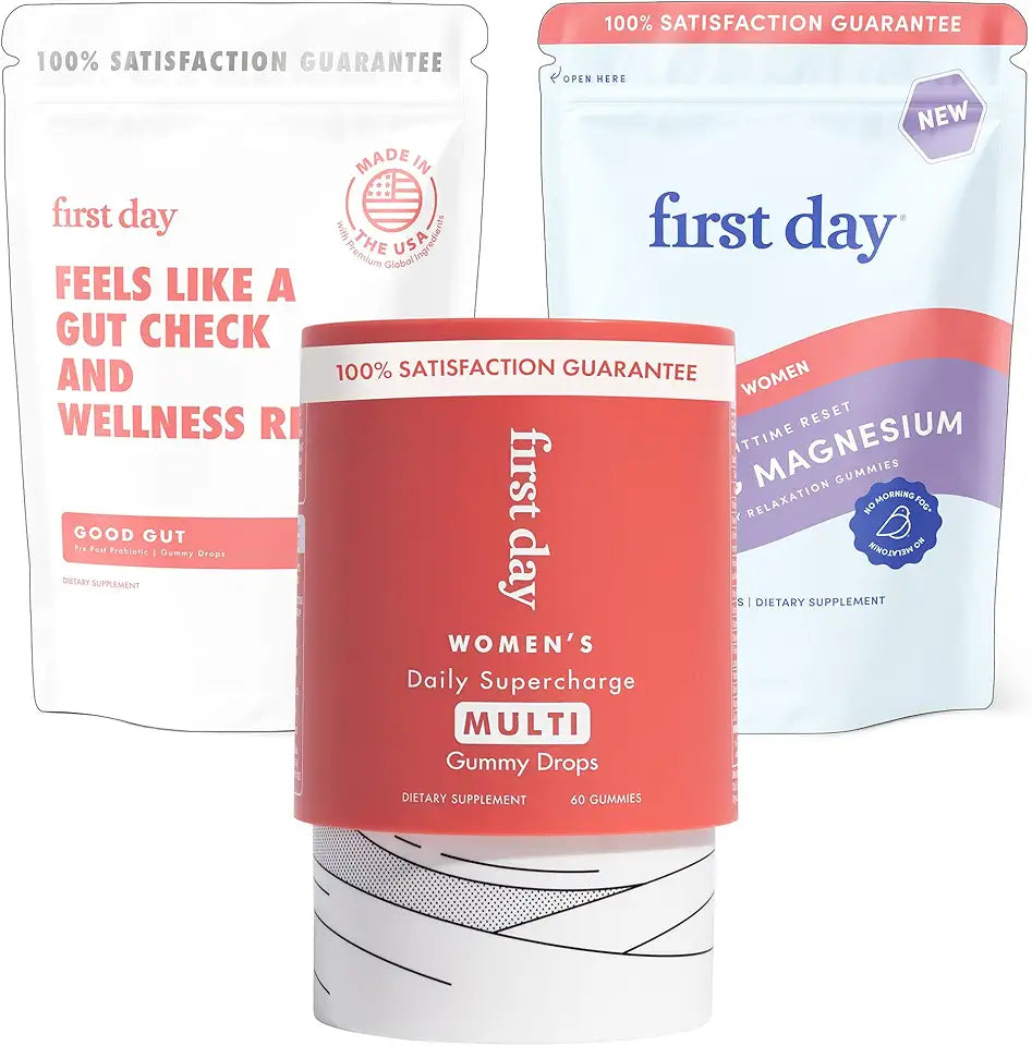 Women’s Wellness Bundle with Multivitamins, Tribiotics & Magnesium Gummies D831