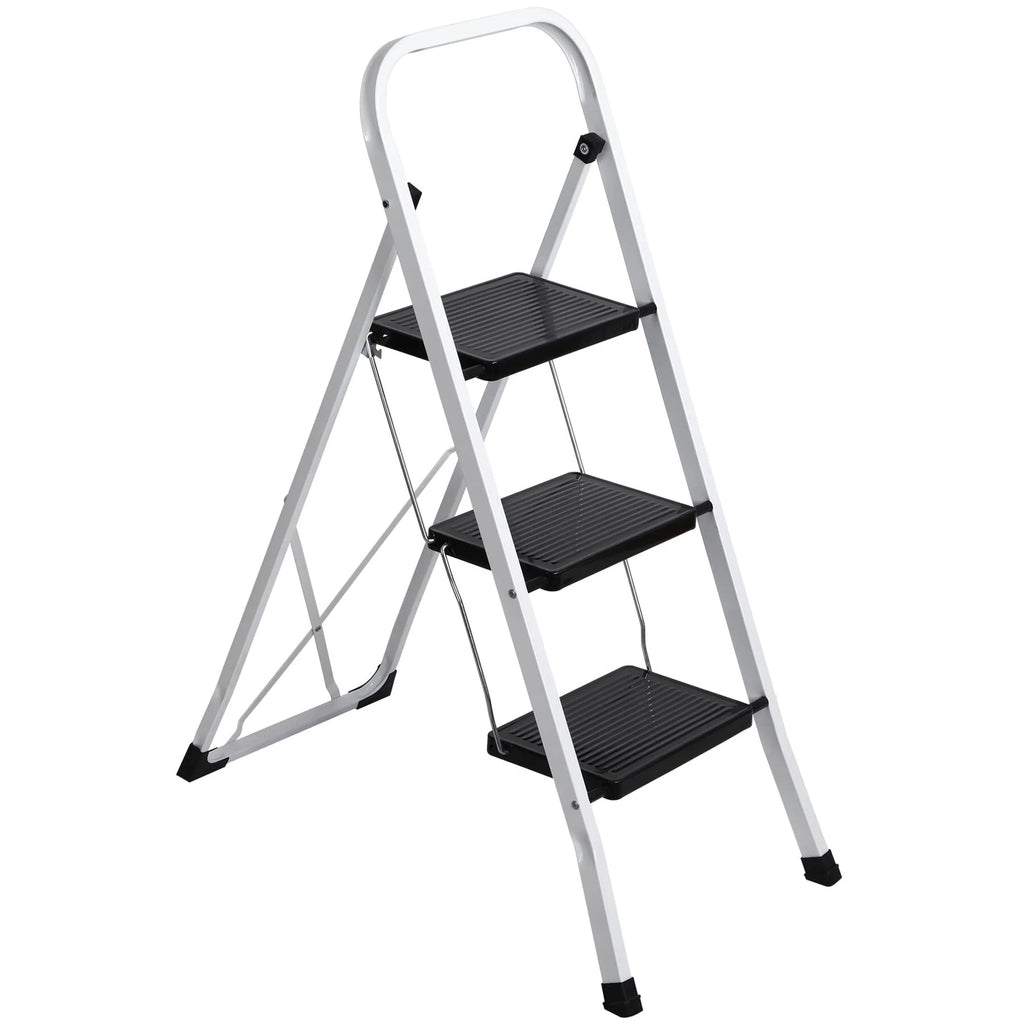 3 Step Folding Step Stool 330lbs Capacity V937294