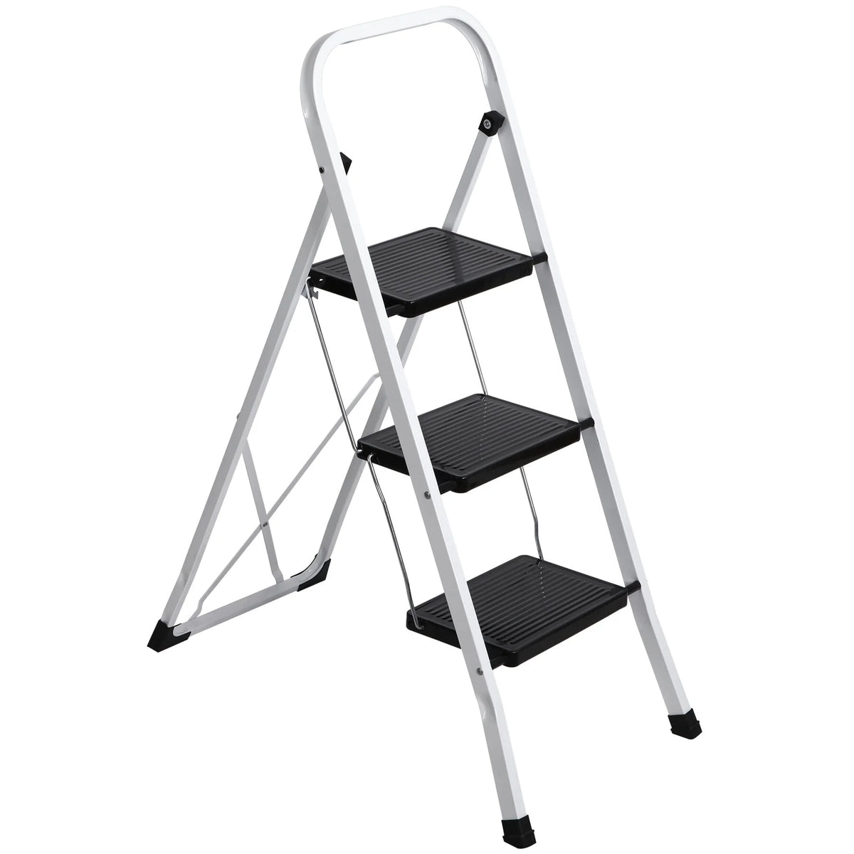 3 Step Folding Step Stool 330lbs Capacity V937294
