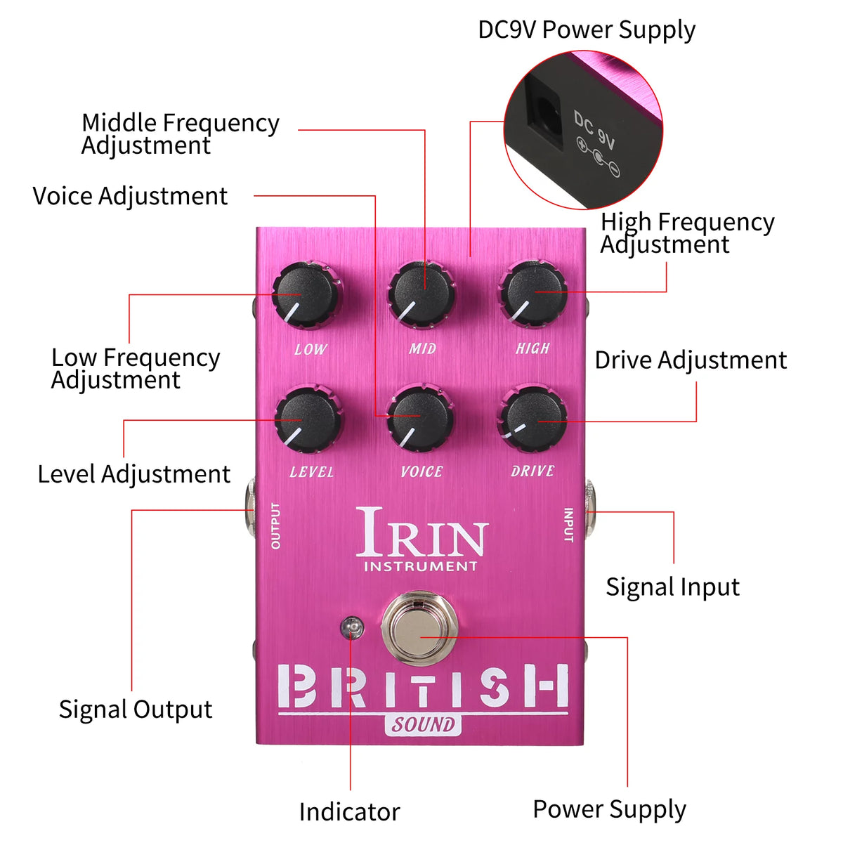 Guitar Effect Pedal Speaker Simulator Purple P123