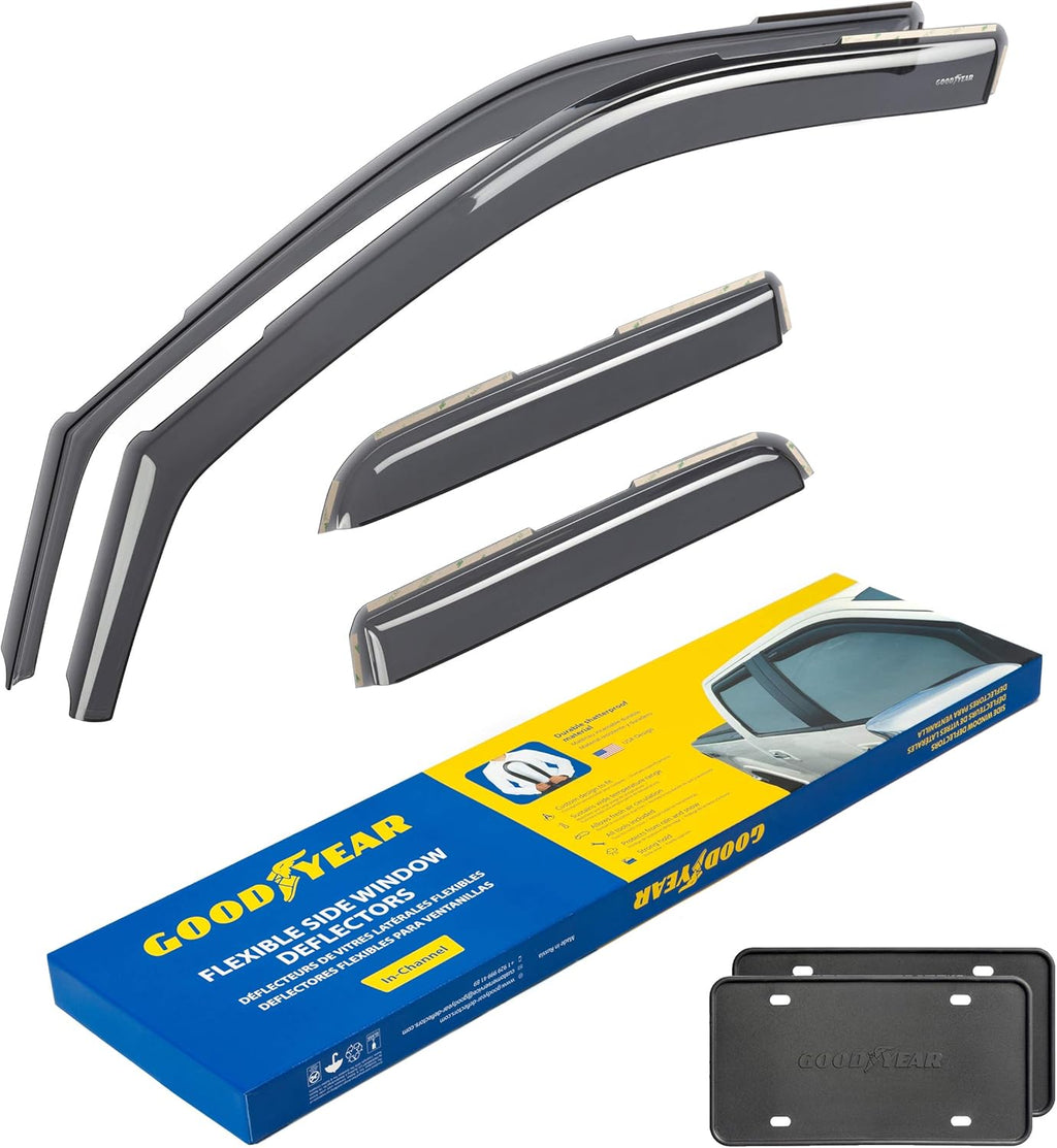Shatterproof in-Channel Window Deflectors for Trucks, 4 pcs G65863