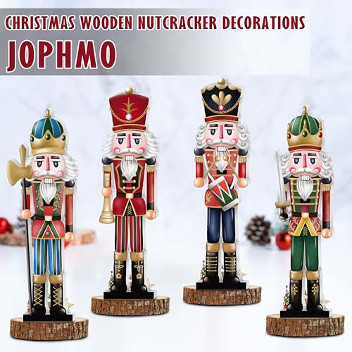 Christmas Wooden Nutcracker Table Centerpieces 4Pcs O415