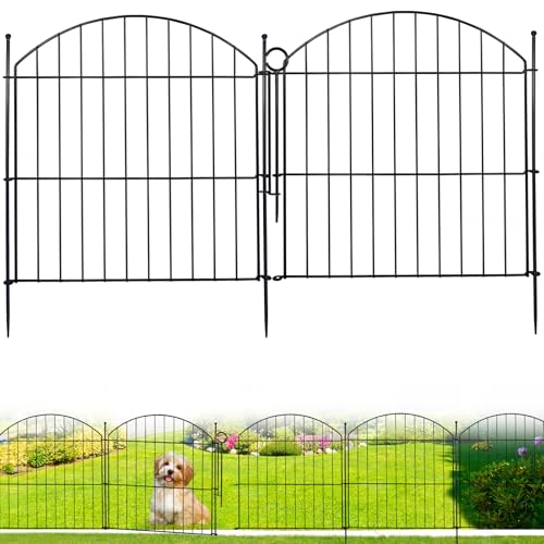 Rustproof Metal Decorative Garden Fence 10 Pack M674680