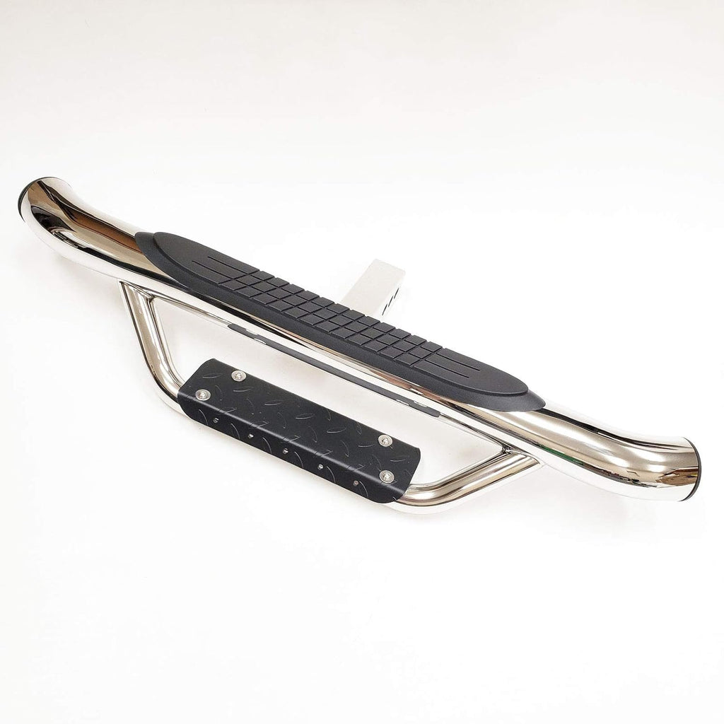 Chrome Towing Hitch Step Bar Drop Step 2" Receiver Truck Trailer Rear Bumper Guard L8597